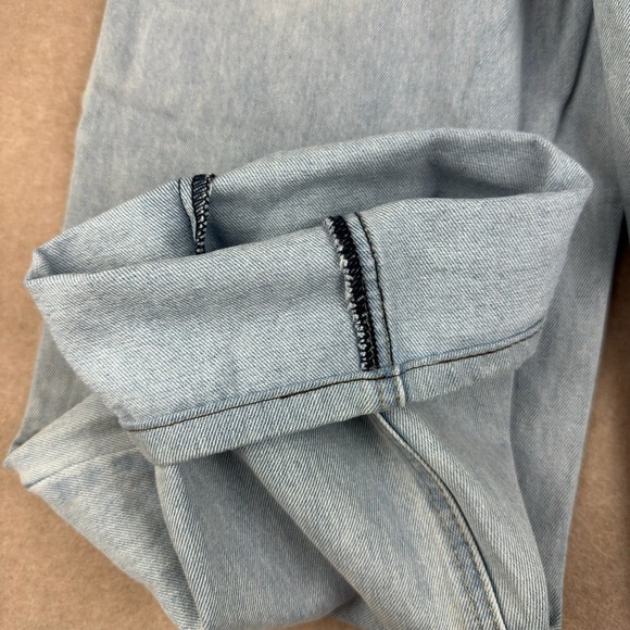 Y2K Empyre Jeans‎ Men's 2 Blue Baggy Distressed Graffiti Patch Mid Rise Denim - Picture 8 of 13